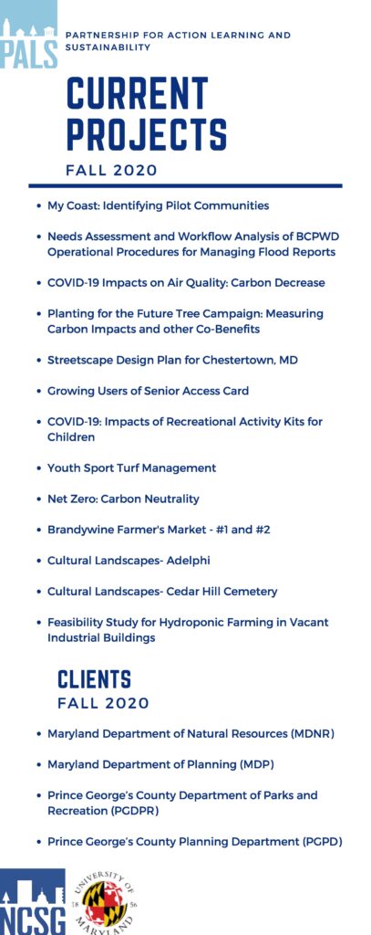Current Projects 2020 flyer