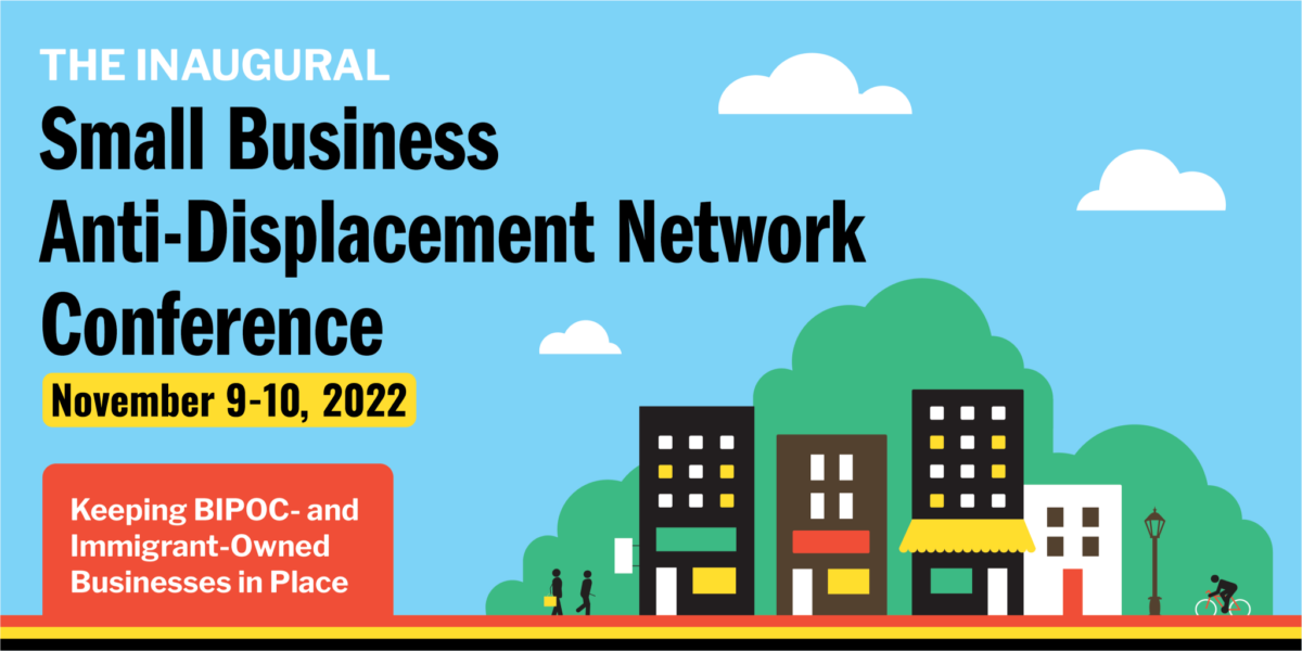 Small Business Anti-Displacement Network Conference graphic
