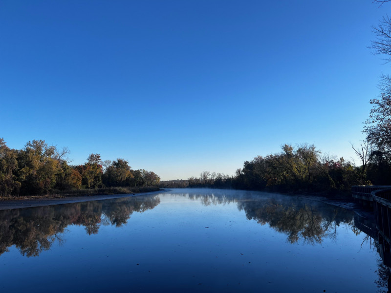 A view of the Anacostia River from the trail.